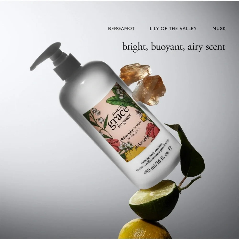 Philosophy AMAZING GRACE BERGAMOT Firming Emulsion 16 Oz in Pump Bottle SEALED!